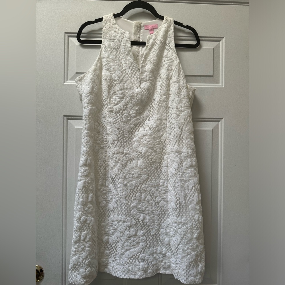 white lace Lilly Pulitzer Shift dress